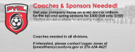 Coaches & Sponsors Needed