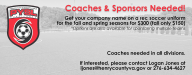 Coaches & Sponsors Needed